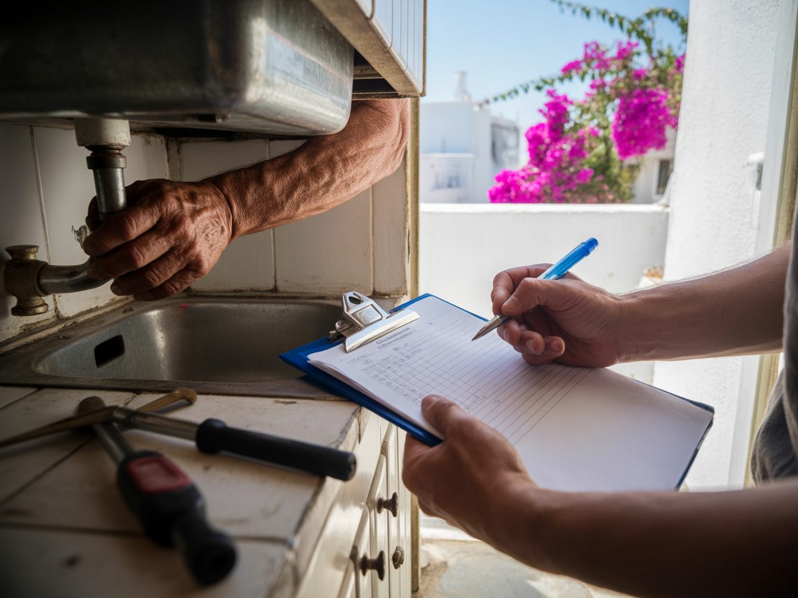 Estia editorial photograph — property care across Greece